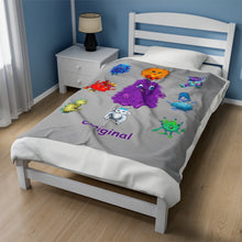 Load image into Gallery viewer, Original "Ori" the Monster Velveteen Plush Blanket