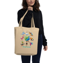 Load image into Gallery viewer, Perspicacious "Perspy" the Peacock Collection Eco Tote Bag