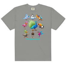 Load image into Gallery viewer, Perspicacious "Perspy" the Peacock Collection Men’s garment-dyed heavyweight t-shirt