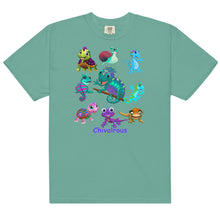 Load image into Gallery viewer, Chivalrous "Val" the Chameleon Collection Men’s garment-dyed heavyweight t-shirt