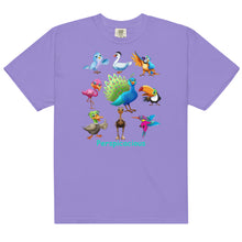 Load image into Gallery viewer, Perspicacious "Perspy" the Peacock Collection Men’s garment-dyed heavyweight t-shirt