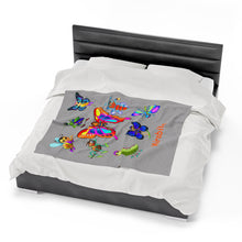 Load image into Gallery viewer, Mirabilia &quot;Mira&quot; the Butterfly Velveteen Plush Blanket
