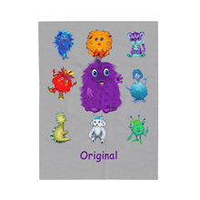 Load image into Gallery viewer, Original &quot;Ori&quot; the Monster Velveteen Plush Blanket
