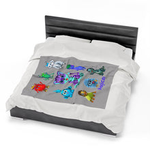 Load image into Gallery viewer, Magical &quot;Lyric&quot; the Magical Monster Velveteen Plush Blanket
