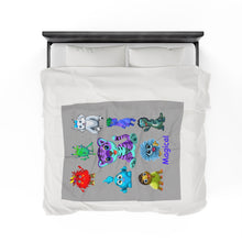 Load image into Gallery viewer, Magical &quot;Lyric&quot; the Magical Monster Velveteen Plush Blanket
