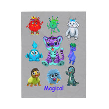 Load image into Gallery viewer, Magical &quot;Lyric&quot; the Magical Monster Velveteen Plush Blanket
