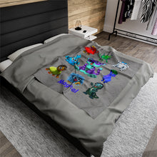 Load image into Gallery viewer, Magical &quot;Lyric&quot; the Magical Monster Velveteen Plush Blanket
