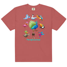 Load image into Gallery viewer, Perspicacious &quot;Perspy&quot; the Peacock Collection Men’s garment-dyed heavyweight t-shirt
