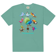 Load image into Gallery viewer, Perspicacious &quot;Perspy&quot; the Peacock Collection Men’s garment-dyed heavyweight t-shirt
